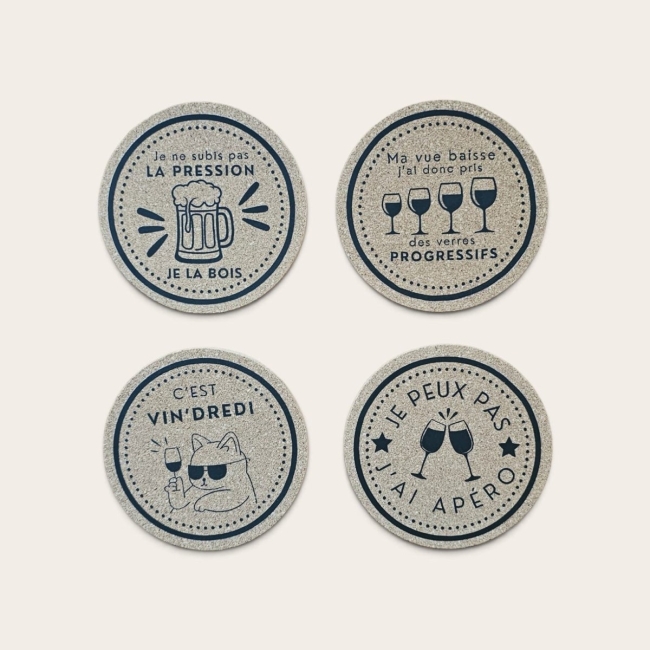 Sous-verres collection Apéro DéKalé